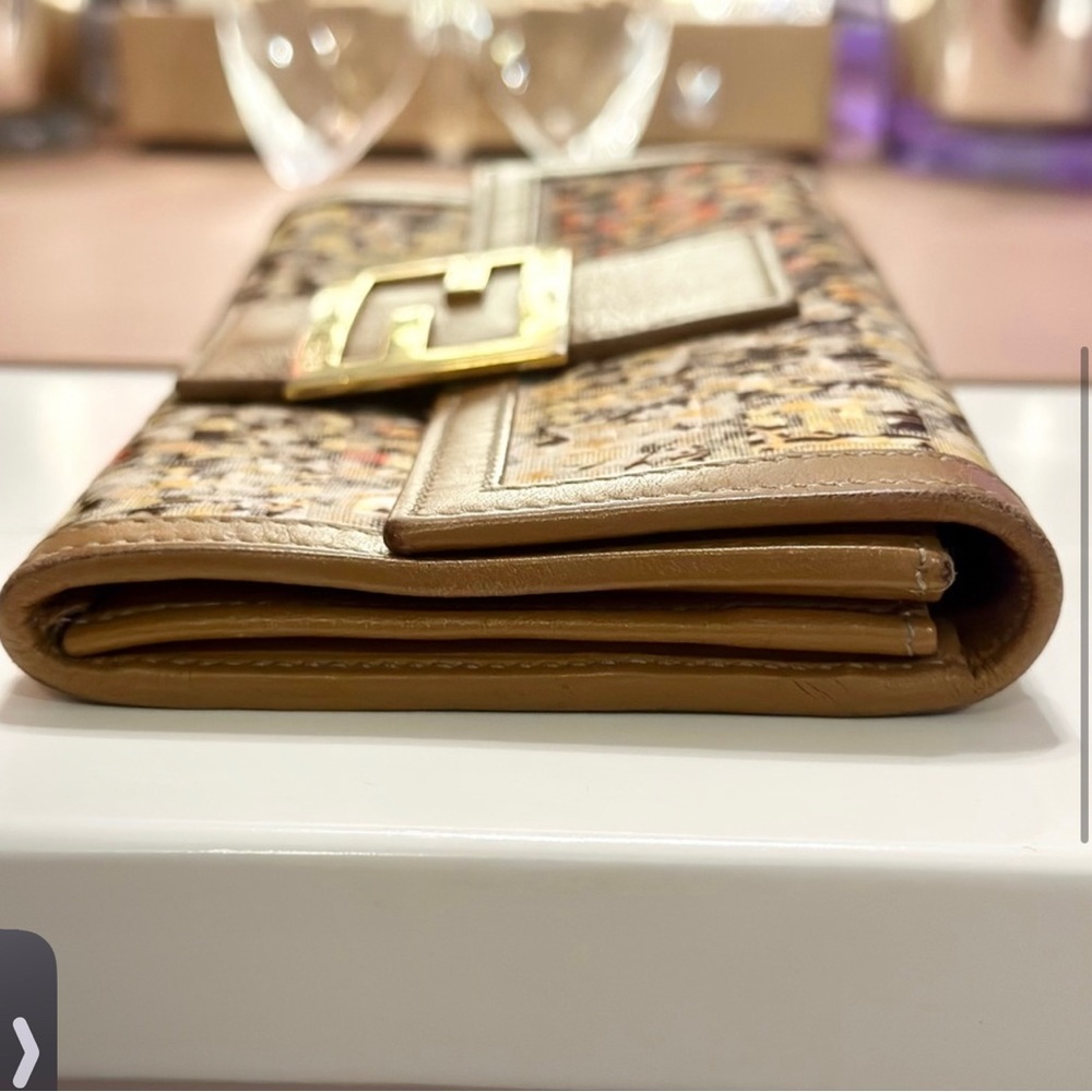 SOLD RARE Fendi Zucca Print Floral Wallet - Picture 4 of 10
